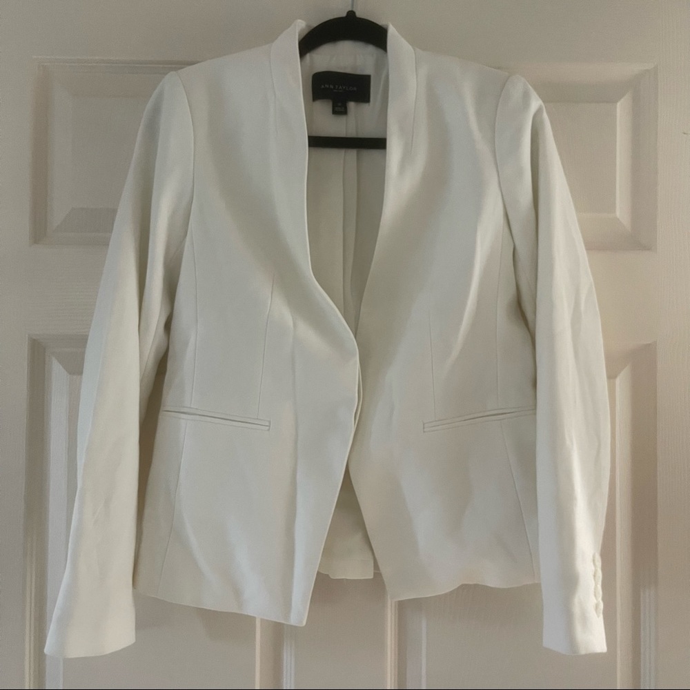 Ann Taylor White Blazer